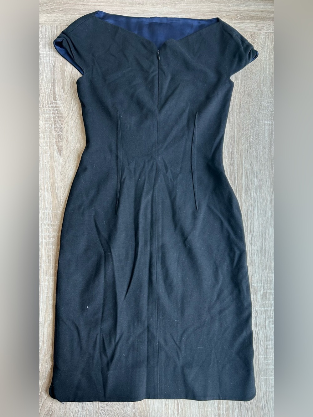 Elie Tahari Black Cap-Sleeve Sheath Dress 0 XS 36